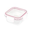 Pote de Vidro Plasvale Quadrado Tampa Hermetrica 800ml