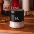 Pote de Vidro Preto Versatile (400 ml) Sal