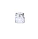 Pote De Vidro Quadrado C/ Trava Sofistic 460ml Transparente