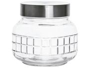 Pote De Vidro Quadriculado Haüskraft 11,8cm - 800ml Pote De Vidro Quadriculado Haüskraft 11,8cm - 800ml