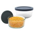 Pote de Vidro Redondo Bowl C/ Tampa Hermética Marmita Vedação Fit 460mL