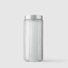 Pote de Vidro Redondo Collection 2,2L Inox Escovado Invicta Pote de Vidro Redondo Collection 2,2L Inox Escovado Invicta