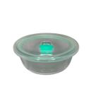 Pote De Vidro Redondo Com Tampa 650 Ml