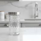 Pote De Vidro Redondo Mantimentos Tampa Inox 1,7l Cozinha
