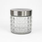 Pote de Vidro Redondo Texturizado 800ml Tampa Rosca Para Alimentos Mantimentos Decoração Cozinha - Pote de Vidro Redondo Texturizado 800ml Tampa Rosca Para Alimentos Mantimentos Decoração Cozinha -