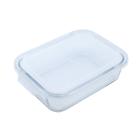 Pote de Vidro Retangular com Tampa 1 Litro