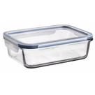 Pote de vidro retangular com tampa 370ml 007801 - Mor