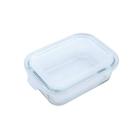 Pote de Vidro Retangular com Tampa 640ml