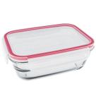 Pote de Vidro Retangular com Tampa Hermética (630ml) - MEK