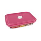Pote de Vidro Retangular Facilita Marmita 750ML Marinex 1Un