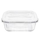 Pote De Vidro Retangular Hermético 1500ml Mantimentos Grãos Decoração Cozinha