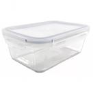 Pote De Vidro Retangular Hermetico Marmita 1000 Ml - Mimo Pote De Vidro Retangular Hermetico Marmita 1000 Ml - Mimo