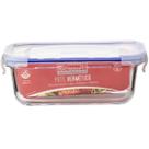 Pote De Vidro Retangular Tampa Hermética Marmita 420ML