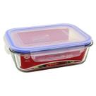 Pote De Vidro Retangular Tampa Hermética Marmita 900ML