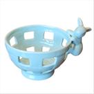 Pote Decorado Coelho Azul Bombom Balinha Bolacha Páscoa 15cm