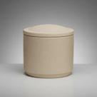 Pote Decorativo Multiuso Com Tampa Em Cerâmica Design Rústico Minimalista