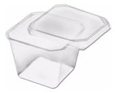 Pote Descartável 250ml Prafesta 40un quadrado bolo Pote Descartável 250ml Prafesta 40un quadrado bolo