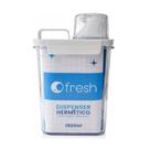 Pote Dispenser Hermético Multiuso 1,5l Com Copo Dosador Branco Pote Dispenser Hermético Multiuso 1,5l Com Copo Dosador Branco