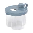 Pote dosador leite em po para armazenar 3 divisoria 100ml cd giratoria mamadeira