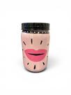 Pote em Plástico Decorado Rosa com Tampa Rosca Preta 570ml - Plasútil Pote em Plástico Decorado Rosa com Tampa Rosca Preta 570ml - Plasútil