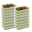 Pote Freezer Microondas Com Tampa Lacre 500ml 15 Unidades