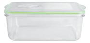 Pote Hermético 1,3 L Retangular Linha Vacuum Moda Do Chef