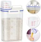 Pote Hermético 1,5L Com Bico Dosador Multiuso, Ideal para Guardar Alimentos, Mantimentos, Cereais, Grãos, Sabão em Pó Ideal para Cozinha, Lavandeira