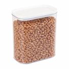 Pote Hermético 1,5L Organizador de Alimentos com Vedação a Vácuo Tampa Branca Pote Plástico para Arroz, Feijão, Açúcar e Grãos cozinha