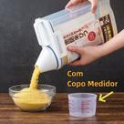 Pote Hermético 2L Com Medidor Organizador De Alimentos Mantimentos Arroz