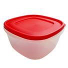 POTE HERMETICO 3,3L COM TAMPA VERMELHA 0356 22x11,9x22CM
