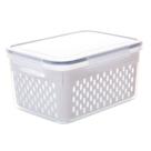 Pote Hermético C/ Cesto Escorredor Branco 3,1L Lyor Plástico