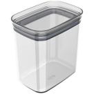Pote Hermético Com Tampa 1,5 Litros Organizador Com Vedação Hermética Incolor Para Cozinha Geladeira Armário Guardar Grãos Massas Farinhas