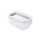 Pote Hermético com Travas 175ml Plasútil Borracha Cinza Frutas Armazenamento Fitness Modular Cozinha