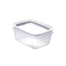 Pote Hermético com Travas 360ml Plasútil Borracha Cinza Marmita Cozinha Modular Fitness Retangular