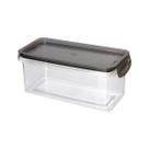 Pote Hermético com Travas 890ml Plasútil Borracha Preto Compacto Resistente Modular Geladeira Fit Pote Hermético com Travas 890ml Plasútil Borracha Preto Compacto Resistente Modular Geladeira Fit