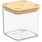 Pote Hermético Coza Modo Bambu 580ml, na cor Cristal