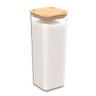 Pote Hermético Cristal com Tampa em Bambu 1,5L linha Modo Coza