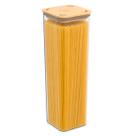 Pote Hermético Cristal com Tampa em Bambu 1,8L linha Modo Coza