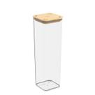 Pote Hermético Cristal com Tampa em Bambu 1,8L linha Modo Coza
