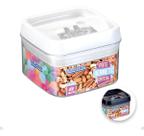 Pote Hermético De Acrílico Mantimentos Tampa Trava 400 Ml