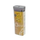 Pote Hermético de Acrílico Retangular Oxford Grey 1,8L Pote Hermético de Acrílico Retangular Oxford Grey 1,8L