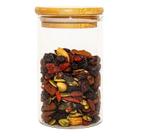 Pote Hermético de Bambu e Vidro