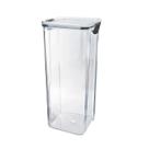 Pote hermético de plástico com tampa trava 1800ml 10x25cm
