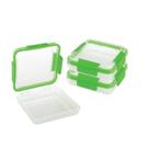 Pote Hermético de Plástico Conjunto Com 3 unidades Snap Lock