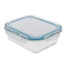 Pote Hermético de Vidro Borossilicato Marmita 1000ml Vasilha Alimentos Retangular