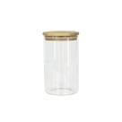 Pote Hermético de Vidro com Tampa Bambu 1000ml