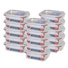 Pote Hermético De Vidro Kit C/ 15 Potes De 1480ml - C/ Trava Dolce Home