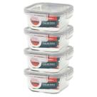 Pote Hermético De Vidro Kit C/ 4 Potes De 520ml - C/ Trava Pote Hermético De Vidro Kit C/ 4 Potes De 520ml - C/ Trava