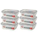 Pote Hermético De Vidro Marmita Kit C/6 De 660 Ml -com Trava - Dolce Home