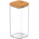 Pote Hermético Keep Ou 340ml Tampa de Bambu Recipiente Porta Mantimentos de Plástico Pote Hermético Keep Ou 340ml Tampa de Bambu Recipiente Porta Mantimentos de Plástico